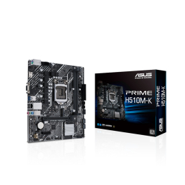 Mainboard SK 1200 ASUS PRIME H510M-K R2.0 Chính hãng (VGA, HDMI, M.2 PCIe/NVMe, LAN 1000Mbps, 2 khe RAM DDR4, mATX)