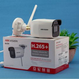 Camera IP Wifi HIK DS-2CV1021G0-IDW1(D) (Thân, 2MP-1080p, Có khe gắn thẻ nhớ, Có cổng lan, Micro thu âm)