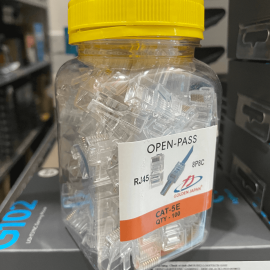 Đầu mạng RJ45 GOLDEN JAPAN CAT5E Xuyên Thấu (100c/hộp)