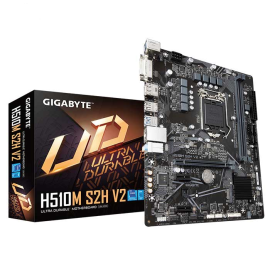 Mainboard SK 1200 GIGABYTE H510M S2H V2 Chính hãng (DP, DVI, HDMI, M.2 PCIe/NVMe, LAN 1000Mbps, 2 khe RAM DDR4, mATX)