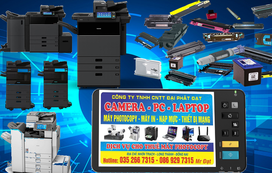 Công ty Đại Phát Đạt Thuê Máy Photocopy Màu giá từ 1.200.000 vnđ đến 3.000.000 vnđ 