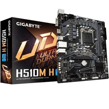 Mainboard SK 1200 GIGABYTE H510M-H Chính hãng (VGA, HDMI, M.2 PCIe/NVMe, LAN 1000Mbps, 2 khe RAM DDR4, mATX)